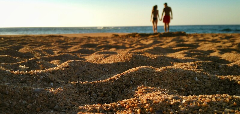 Turistas en una playa de Gijón © Pragmart