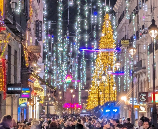 Luces de Navidad en Madrid, 2023.